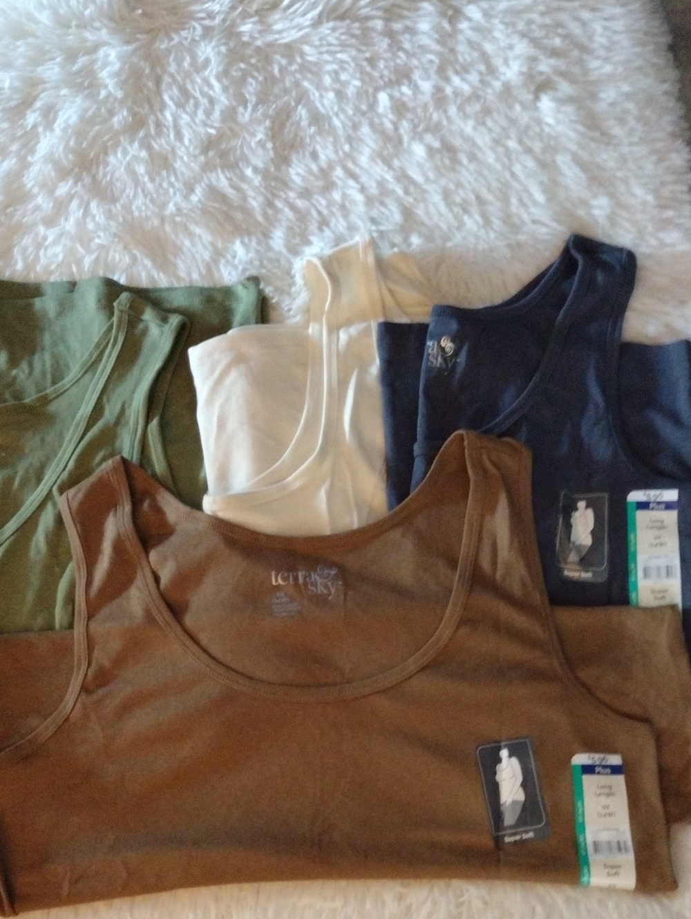 Women's 0X/14W Tank Top - Soft Stretch Cotton SET